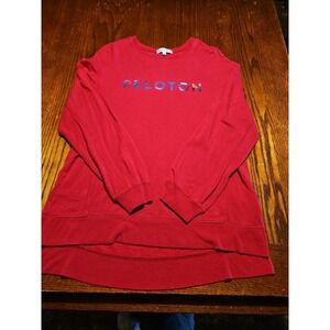 Peloton Long Sleeve T-Shirt Pink Round Neck Athletic Wear Women Size Small (A916